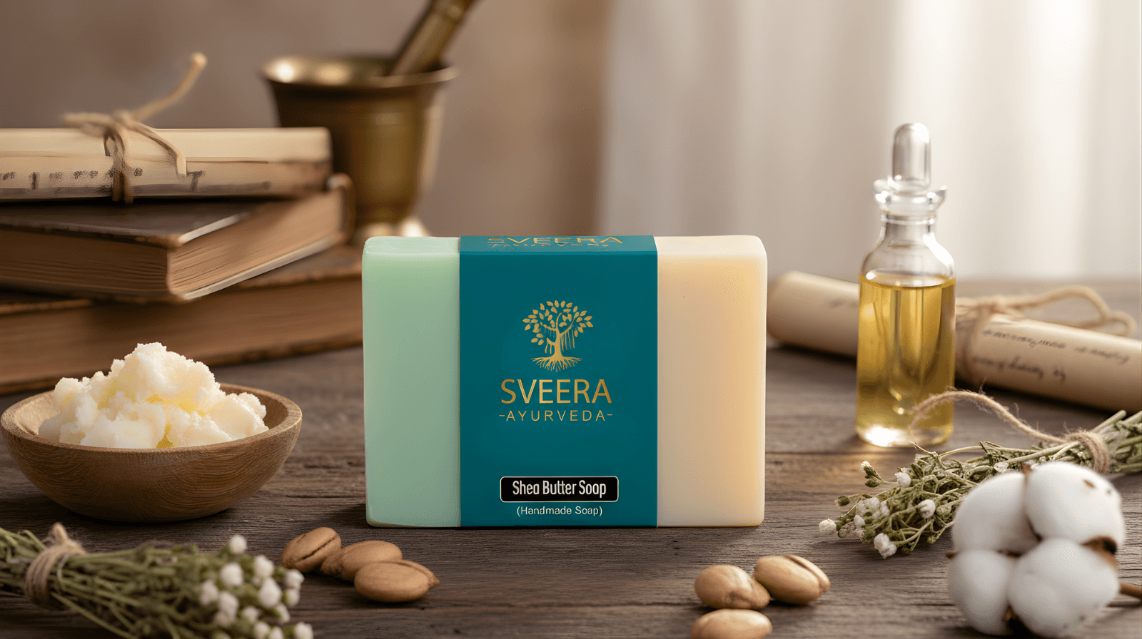 Sveera Ayurevda Shea Butter Soap - Image 2