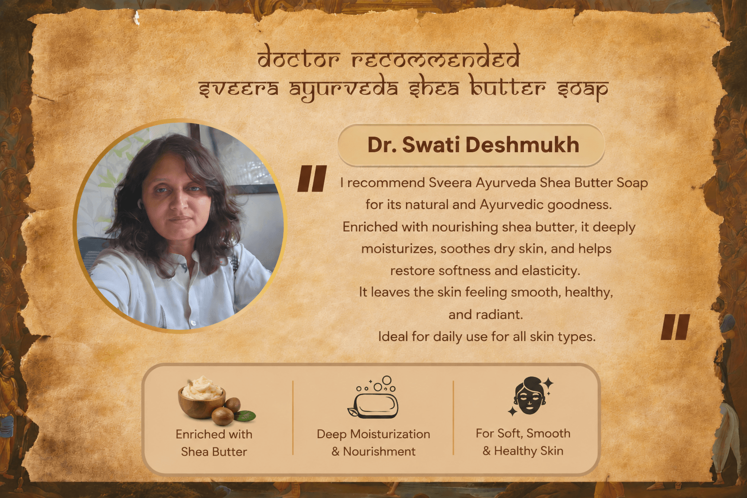 Sveera Ayurevda Shea Butter Soap - Image 3