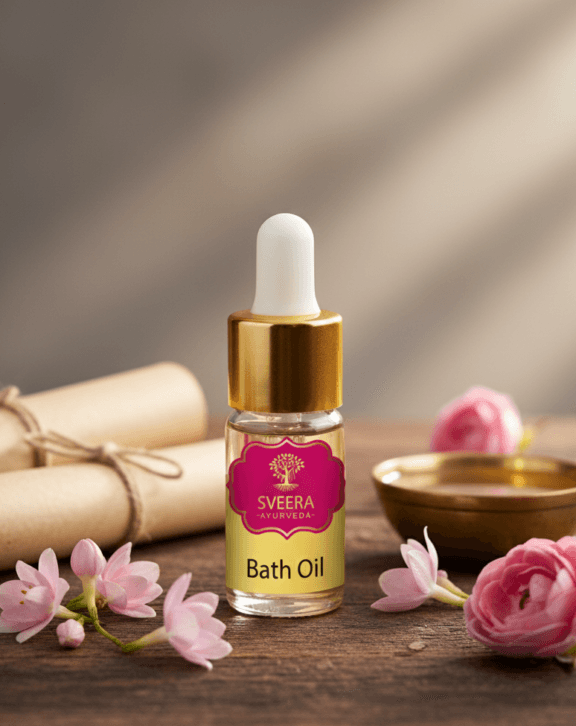 Made with the right combination of essential oils, Sveera bath oil provides an enriching aroma and soothing effect.