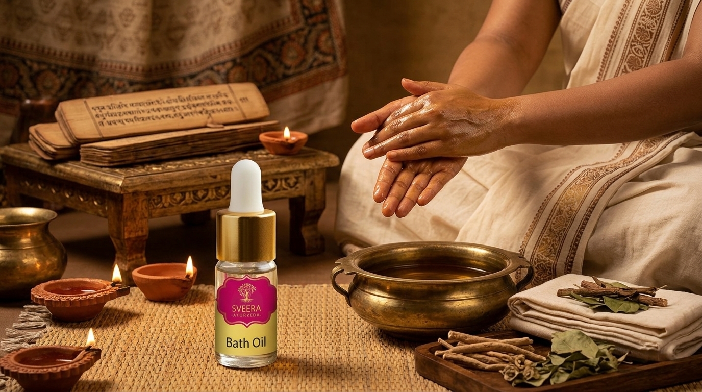Sveera Ayurevda Bath Oil - Image 2